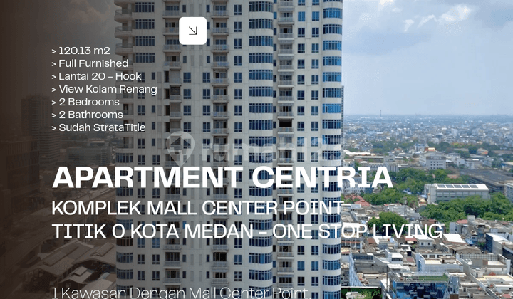 Apartment Centria. Inside Mall Center Point Area. City View