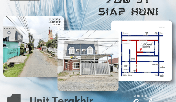 Abadi Residence. Bhayangkara, Pancing. Seberang Gereja Gbi