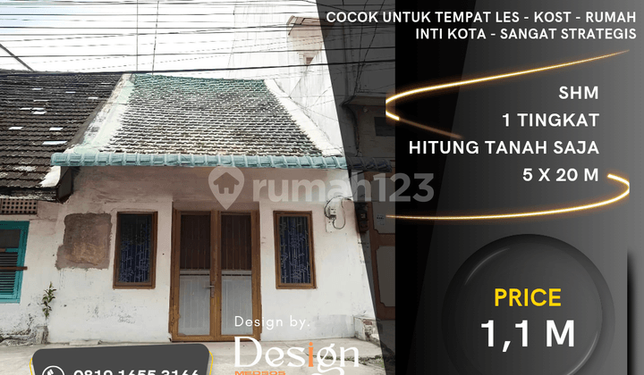 Old House on Jambi Street. 50 Meters from Sutomo 1 School. Suitable for Opening Tutoring Classes.