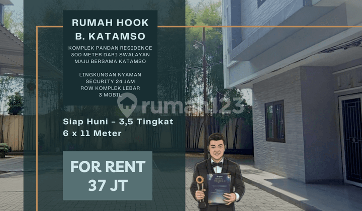 Hook House. Pandan Hijau Residence. 300 M to Maju Bersama Katamso.