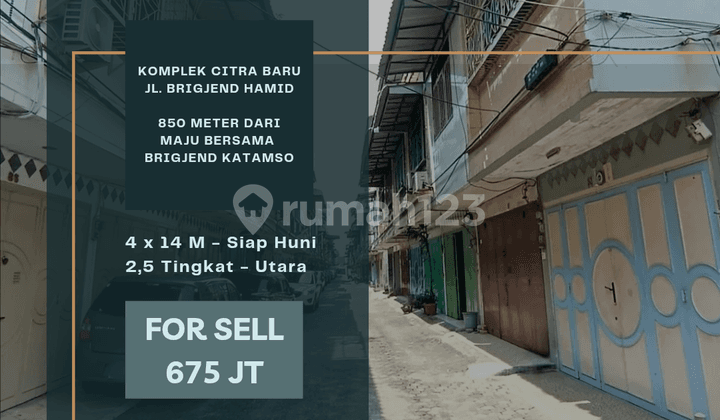 Komplek Citra Baru, Jl. Brigjend Zein Hamid. 4 Menit Ke Prime One