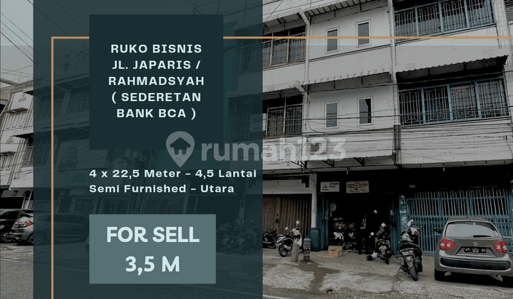 Ruko Jl. Japaris, Rahmadsyah. Sederetan Bank BCA. Sparepart Mobil