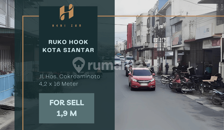 Ruko Hook. Jl. Hos. Cokroaminoto. Kota Siantar. Lokasi Strategis