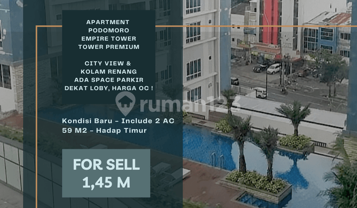 Apartment Podomoro. Tower Empire. Baru. City View, Kolam Renang
