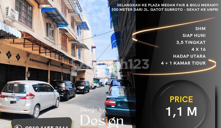 Ruko Razak Mas. Harga Sangat Bagus. Selangkah Ke Plaza Medan Fair