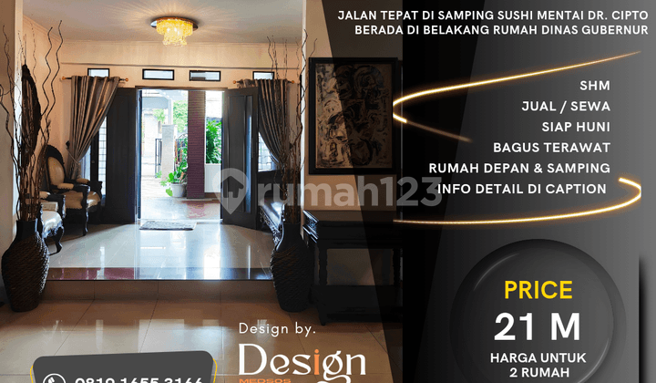 Jual Sewa. 2 Rumah. Jl. Urip. Daerah Premium Juanda Dan Sudirman