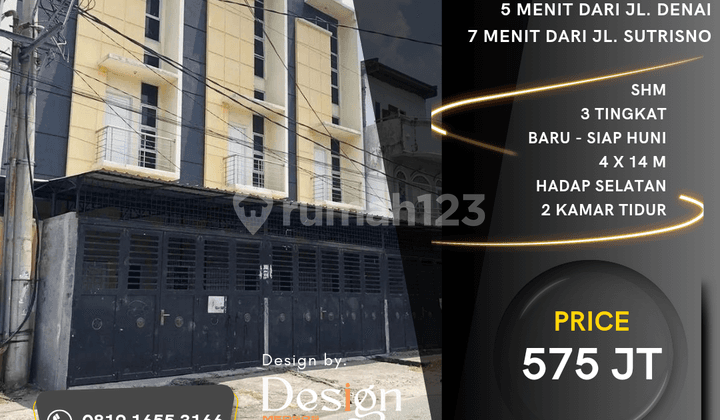 Ruko Baru Jl. Tirtosari. 3 Menit Ke Mandala. 7 Menit Ke Wahidin