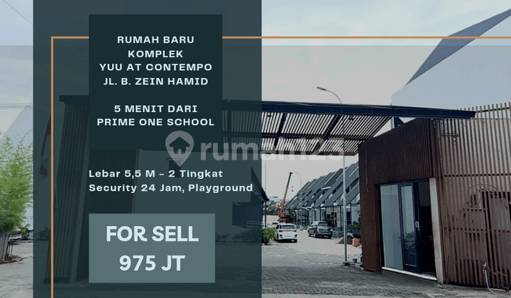 Rumah Baru. Komplek Yuu At Contempo. 5 Menit Ke Prime One School