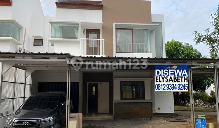 DISEWAKAN Rumah 2 Lt, Hook, Bebas Banjir, Strategis Dekat AEON JGC