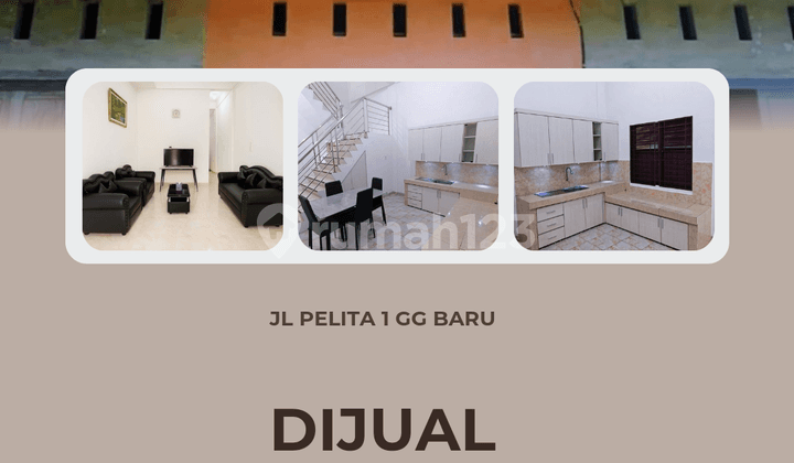 For Sale House in Shop House Form, Jl Pelita 1 Gg Baru Medan Perjuangan