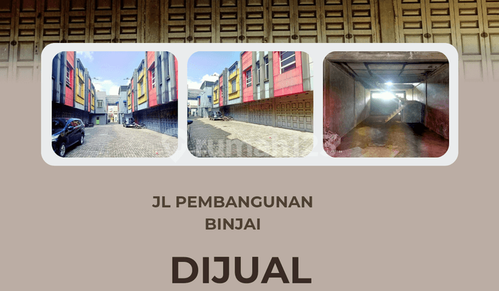 Dijual Ruko Gandeng 12 Unit Jl Pembangunan Binjai Km12