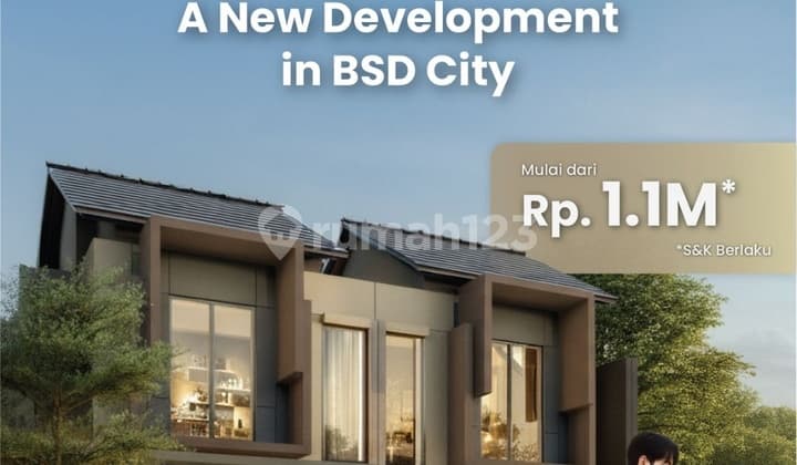 Rumah Baru Cluster Vireya, Bsd City. Harga Mulai 1.19 M