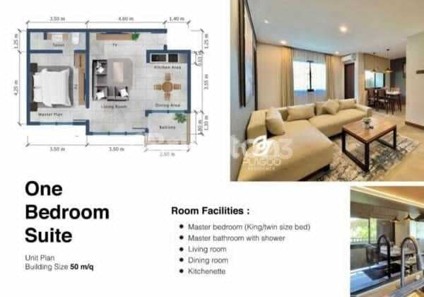 1 Bedroom Apartment Fully Furnished Strategic Location Mumbul Nusa Dua