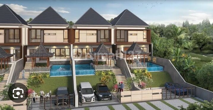Rumah Kavling Bangun Mewah Dijual di Bangunjiwo,perum, Ada Kolam Renang, Konsep Villa, Mewah, Design Cantik