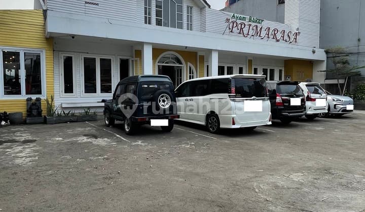 Kavling komersial 657 m2 SHM Pinggir jalan raya di Meruya