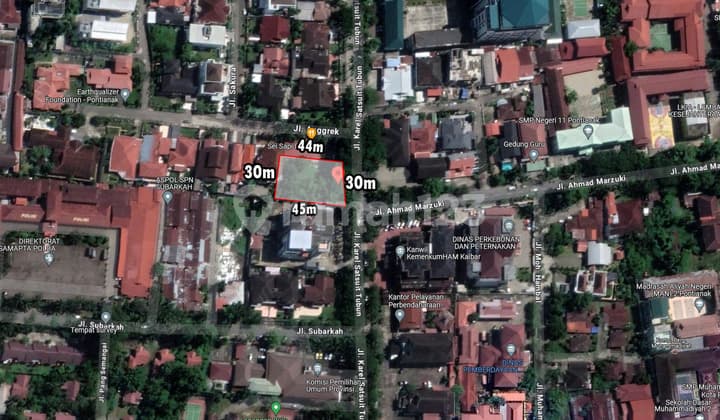 Tanah Luas Lokasi Strategis Pusat Kota di K. S Tubun