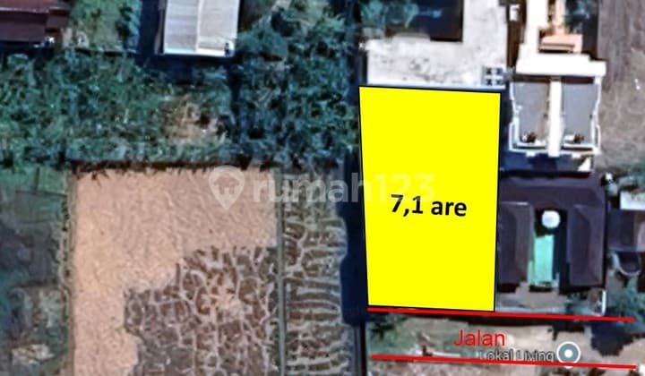 Di Jual Tanah Kerobokan Dekat Bali Kiddy School Sangat Cocok untuk Hunian dan Villa Dapet View Sawah