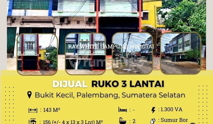 ruko di jual di bukit kecil palembang