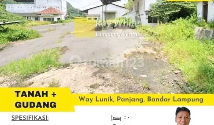 DIJUAL GUDANG DI WAY LUNIK KECAMATAN PANJANG KOTA BANDAR LAMPUNG