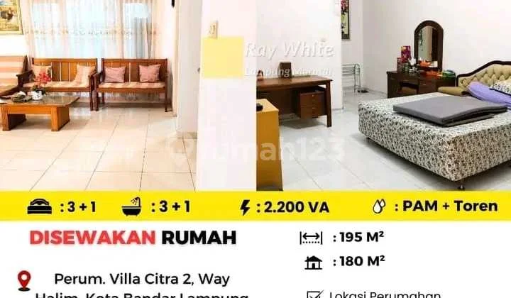 Dijual Rumah Berlokasi di Perum. Villa Citra 2, Way Halim, Bandar Lampung Dijual Rumah Berlokasi di Perum. Villa Citra 2, Way Halim, Bandar Lampung