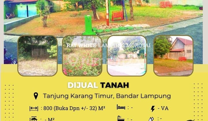 DIJUAL TANAH DI KOTABARU TANJUNG KARANG TIMUR BANDAR LAMPUNG