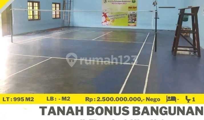 DIJUAL TANAH BONUS GEDUNG OLAHRAGA