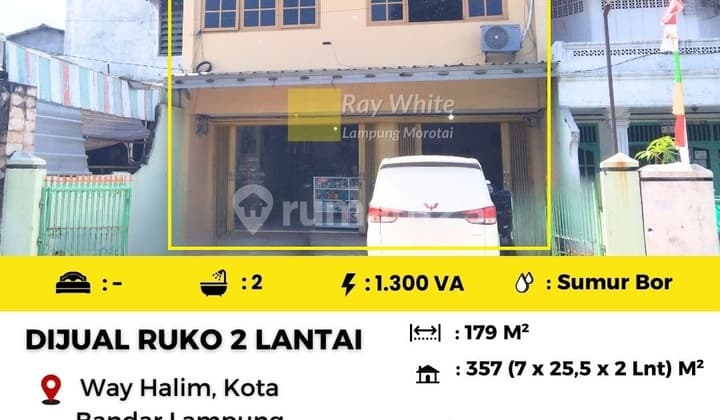DIJUAL RUKO STRATEGIS DI PASAR PERUMNAS WAY HALIM KOTA BANDAR LAMPUNG
