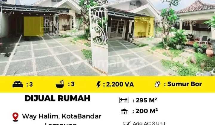 Dijual Rumah yang Berlokasi di Jl.arif Rahman Hakim, Way Halim Kota Bandar Lampung.