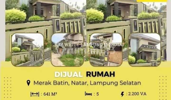 DIJUAL RUMAH DI MERAK BATIN, NATAR LAMPUNG SELATAN