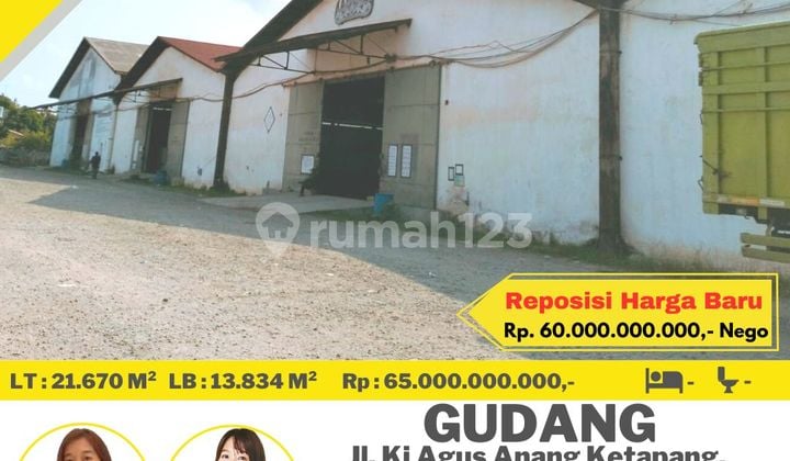 jual gudang murah way lunik panjang