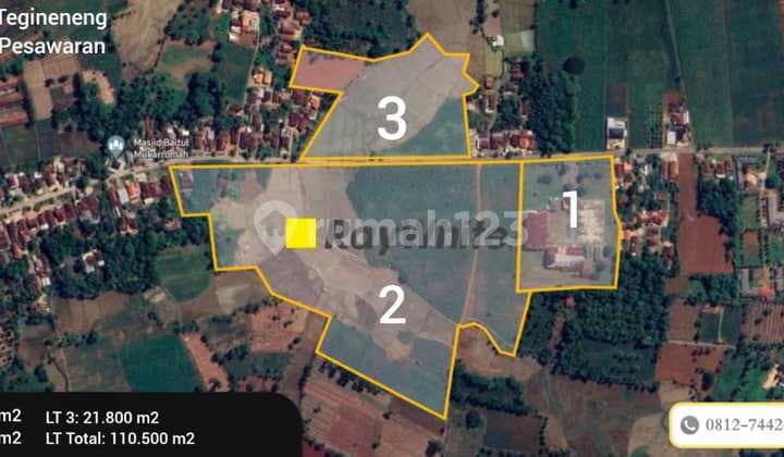 Dijual Lahan di Kawasan Industri Tegineneng Pesawaran Lampung