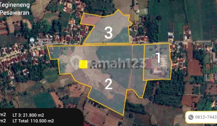 Dijual Lahan di Kawasan Industri Tegineneng Pesawaran Lampung