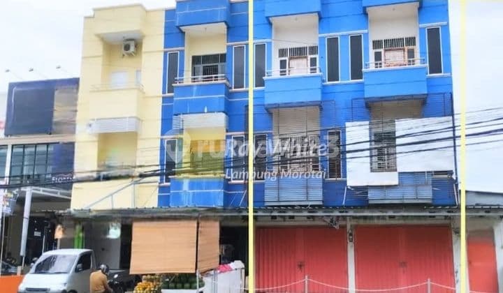 For rent: 2 adjacent shop houses in Way Halim, Bandar Lampung.