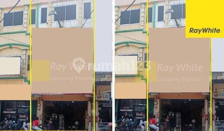 Ruko 3,5 lantai di Jln. Diponegoro Bandarlampung Teluk Betung Utara
