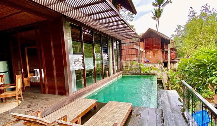 Villa Mewah Ubud Dalam Resort View Hutan Tropis