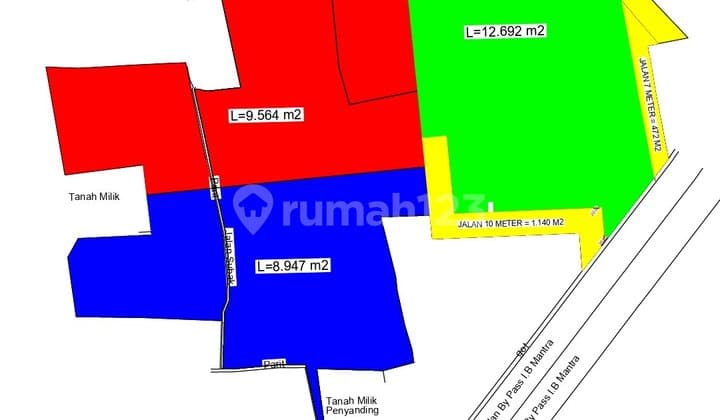 Tanah Strategis untuk Gudang di By Pass Mantra Ketewel