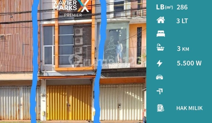 Ruko Parkis Luas Cocok Semua Usaha Poros Jalan Dieng Malang
