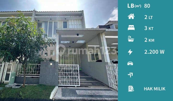 Rumah 2 Lantai Bangunan Baru di Villa Puncak Tidar Malang