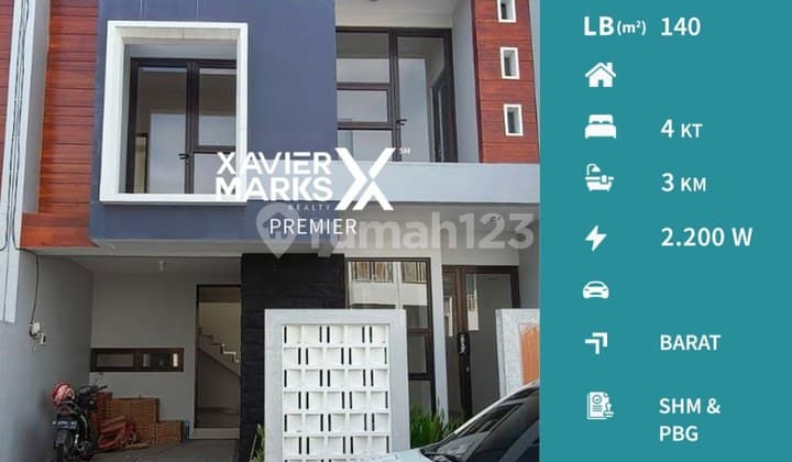 Rumah 2 Lantai Modern Minimalis di Tasikmadu Malang