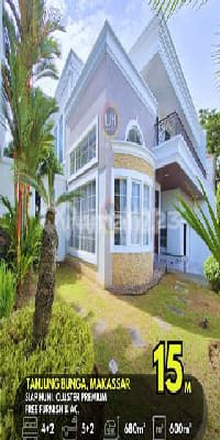 Rumah Mewah Tanjung Bunga Makassar. Uk 20X30. Free Furnish dan Ac