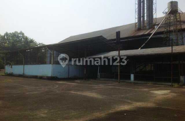 Dijual Gudang & Tanah Ex Pabrik Tapioka Di Kecamatan Parung, Kabupafer Bogor, Propinsi Jawa Barat