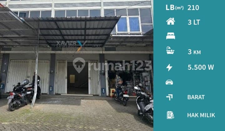 Ruko Poros Jalan Kawasan Ramai di Jl Sigura-Gura Malang