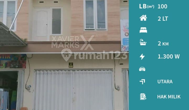 Ruko 2 Lantai Cocok Berbagai Usaha di Jl Tirto Joyo Agung Malang