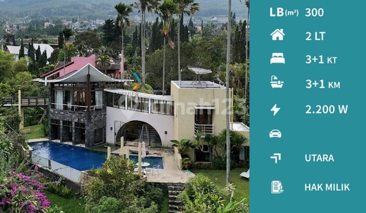 Villa Full Furnish View Cantik di Klub Bunga Batu