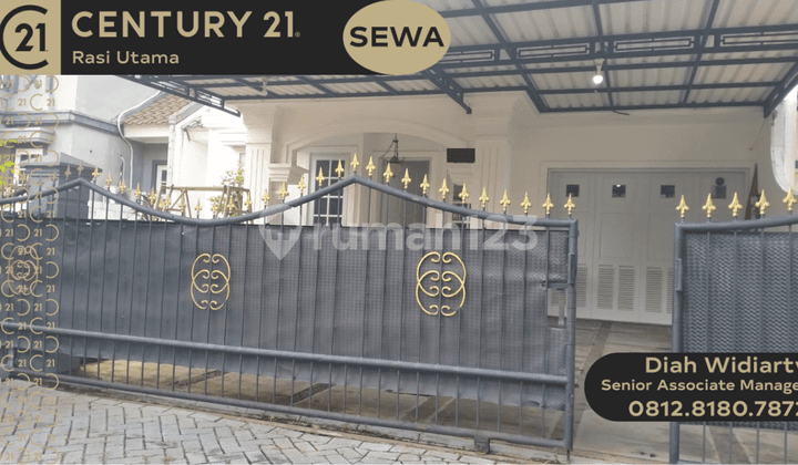 Disewakan Rumah 2 Lantai di Dalam Cluster Legenda Wisata Cibubur