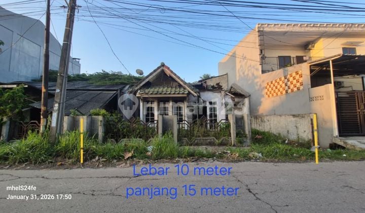 Rumah Bahan Hitung Tanah SHM di Jalan Utama Harapan Indah 1, Bekasi