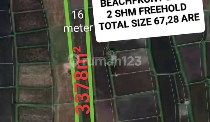 67,28 Are Freehold Certificate Pinggir Pantai Dekat Kubutambahan Buleleng Bali