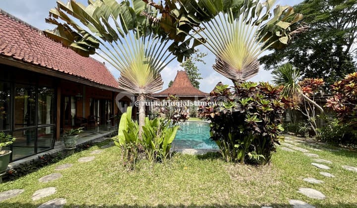 Rumah Joglo Limasan dengan Kolam Renang di Wedomartani Jl Tajem
