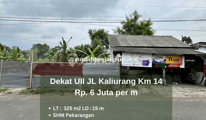 Tanah Dekat Kampus UII JL Kaliurang Km 14 Cocok Untuk Dibangun Kost Ekslusif