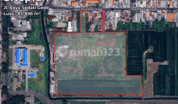 Build-Ready Land in Raya Sedati Agung, Sidoarjo, Near Juanda Airport